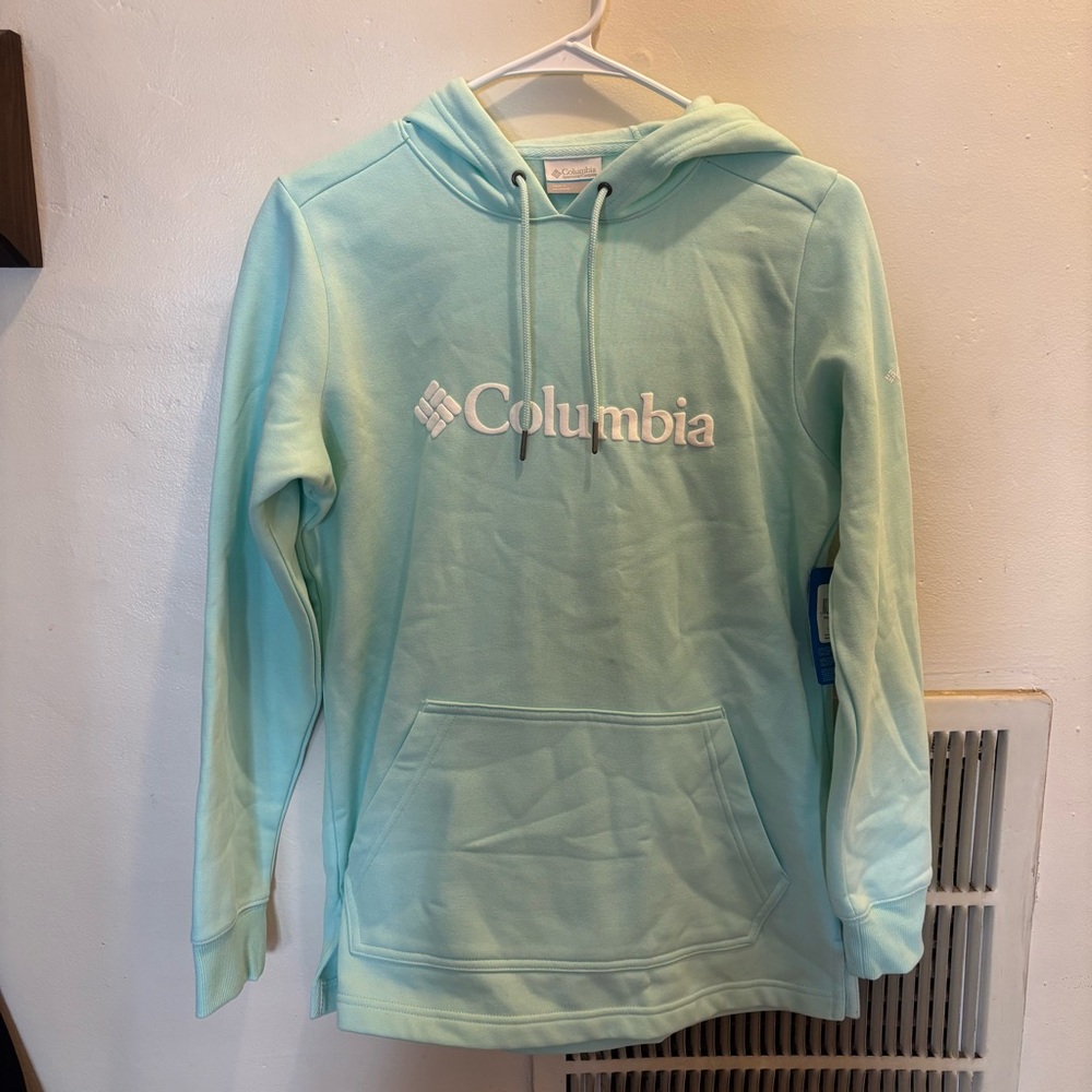 Columbia Aqua Blue Hoodie